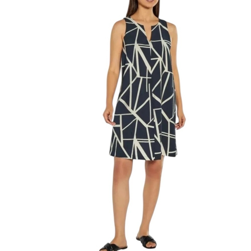 Banana Republic Satin Sleeveless Midi Dress Gray M